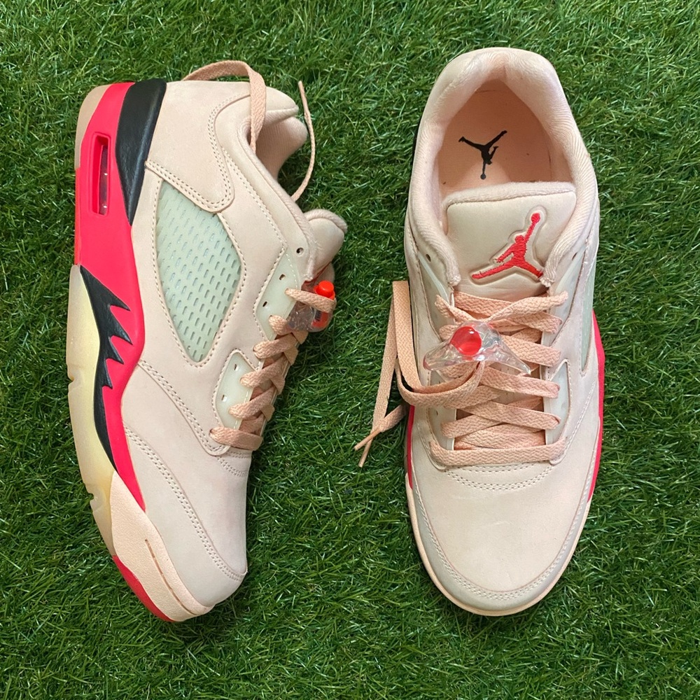 Jordan Women's Sneakers - Cream and Red